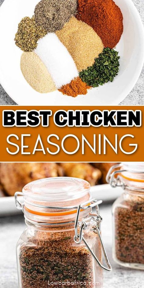 Best Chicken Seasoning, Chicken Seasoning Mix, Fried Chicken Seasoning, Chicken Parts, Chicken Seasoning Recipes, Fried Chicken Breast Recipe, Chicken Thigh Seasoning, Homemade Seasoning, Chicke Recipes