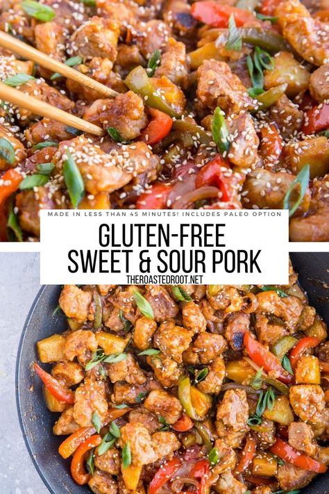 Gluten Free Pork Chops, Sweet Sour Pork Recipe, Sweet And Sour Pork Chops, Gluten Free Chinese Food, Sweet And Sour Pork Recipe, Sweet N Sour Pork Recipe, Sweet Sour Pork, Gluten Free Chinese, Healthy Pork