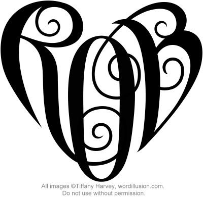 "Rob" Heart Design by tiffanyharvey, via Flickr Rob Tattoo, Tattoo Generator, Heart Tattoo Design, Monogram Tattoo, Heart Monogram, Monogram Hearts, Valentine Coloring Pages, Family Tattoo, Heart Tattoo Designs