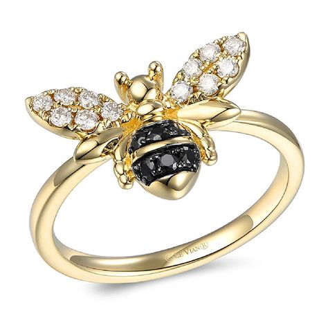 Bee ring Bee Rings, Honey Bee Jewelry, Bee Ring, Sparkly Ring, Jewelry Board, Bee Jewelry, Chocolate Diamonds, Gifting Ideas, Le Vian