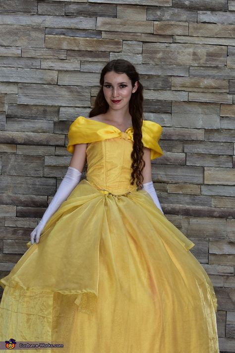 Belle Costume Diy, Sleeping Beauty Movie, 2017 Halloween Costumes, Ball Costume, Beauty Movie, Belle Costume, Homemade Costume, Costume Works, Costume Ball