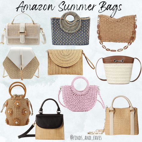 The cutest summer purse options from Amazon! Summer Purses 2024, Amazon Purses, Summer Purse, Summer Purses, Raffia Bag, Gadget Gifts, Found On Amazon, Summer 2024, Cool Gadgets