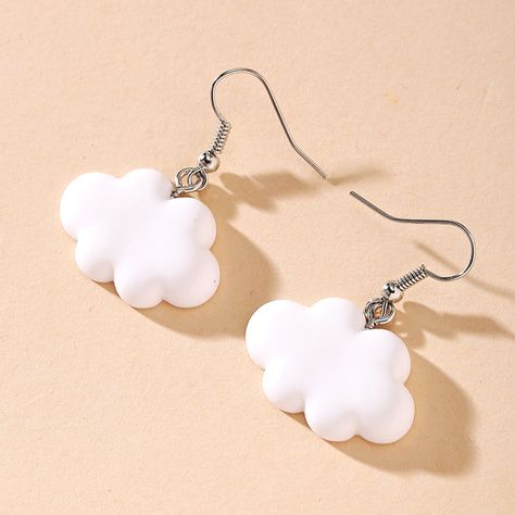 Cute White Cloud Stud Earrings Delicate Clouds for Women Girls Ear Jewelry Gift Wholesale Gifts|Drop Earrings| - AliExpress Long Chain Earrings, Bridal Earrings Drop, Unusual Earrings, Wholesale Gifts, Unusual Jewelry, White Cloud, Rainbow Earrings, Crystal Drop Earrings, Delicate Earrings