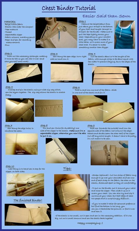 How To Bind Without A Binder, Diy Chest Binder, Binder Ftm, Ftm Tips, Trans Tips, Diy Chest, Trans Things, Chests Diy, Chest Binder