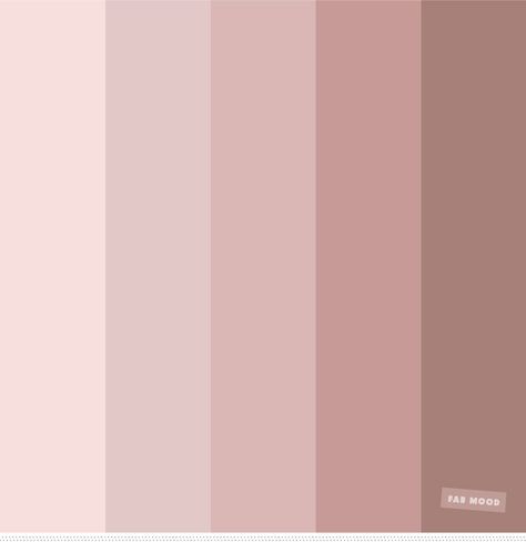 Blush tones : Pretty blush color scheme Baby Pink Palette, Nude Wall Color, Pink Colors Shades, Baby Pink Color Palette, Blush Color Scheme, Hal Decor, Skin Color Palette, Palette Ideas, Bedroom Wall Colors