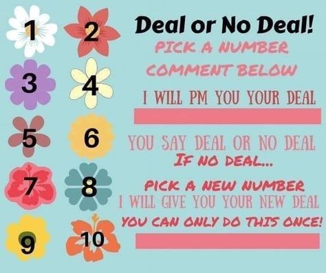 Color Street Games, Scentsy Party Games, Facebook Party Games, Online Party Games, Pick A Number, Deal Or No Deal, Facebook Engagement Posts, Mary Kay Party, Street Game