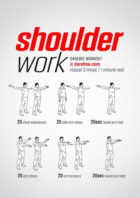 100 Office Workouts - Imgur Darebee Shoulder Workout, Shoulder No Equipment, Free Weight Shoulder Workout, Shoulder Workout No Weights, No Equipment Shoulder Workout, Shoulder Blade Workout, Shoulder Workout No Equipment, Shoulder Muscles Workout, Darbee Workout