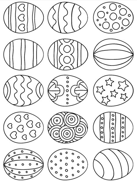 Easter Eggs Coloring, Påskeaktiviteter For Barn, Printable Easter Coloring Pages, Diy – Velikonoce, Free Easter Coloring Pages, Easter Egg Coloring, Egg Coloring Page, Easter Egg Coloring Pages, Egg Coloring