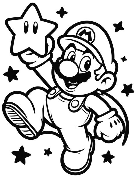 Game Mario Bros, Mario Kart Party, Super Mario Coloring Pages, Princess Kitty, Mario Coloring Pages, Fire Flower, Color Pages, Coloring Page Ideas, Page Ideas