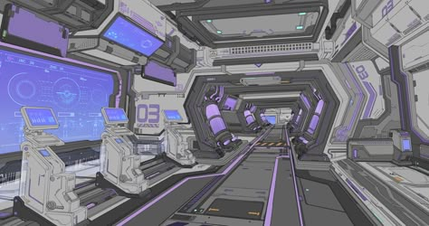 Futuristic Lab, Space Station Interior, Sci Fi Architecture, Mode Steampunk, Spaceship Interior, Space Technology, Sci Fi Environment, Boat Projects, Arte Robot