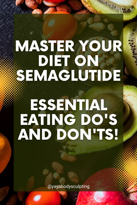 Discover the key to successful weight management with our Semaglutide diet guide. Learn what foods to embrace and what to avoid for optimal results. Plus, get exclusive access to The Ultimate Semaglutide Meal Plan for tailored nutrition tips and meal ideas. Perfect for anyone on a semaglutide journey! #SemaglutideDiet #HealthyEating #WeightLossTips Semaglutide Diet, Best Fat Burning Foods, Best Diet Plan, Diet Guide, No Carb Diet, Lose 50 Pounds, Diet Meal Plans, Best Diets, Nutrition Tips