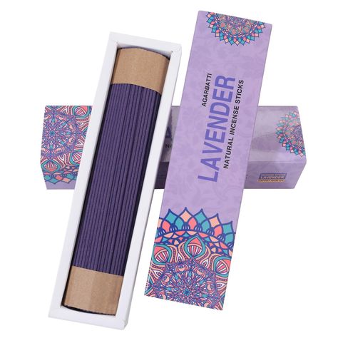 PRICES MAY VARY. Lavender incense sticks purifies your surroundings and provides a healthy ambience for prayers and meditation. Spread the natural fragrances by bringing these fragrance sticks at home and increase the positivity and peace while working, praying or Meditation. Long-Lasting Aromas ~ lavender incense sticks scents provide an uplifting, rich fragrance to cleanse your sacred space. lavender incense sticks burn up to 60 mins. GREAT GIFT - Spread good luck & prosperity with calming aro Lavender Incense, Fragrance Sticks, Ocean Salt, Stick Incense, Incense Holders, Gift Pack, Lavender Scent, Natural Fragrances, Incense Sticks