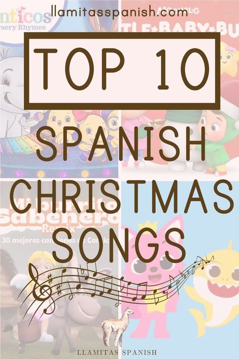 Mi Burrito Sabanero, is a classic Latino Christmas song and a favorite among the little ones! Music is a perfect way to celebrate the holidays, and we have compiled our top 10 Spanish YouTube Christmas songs we recommend you play around the house during the holidays! Also, we have a link to our Spotify playlist, so you can listen to our best recommended Spanish songs, anytime and anywhere! Start singing, dancing, and learning and make this Navidad, even more jolly! Spanish Christmas Decorations, Spanish Christmas Songs, Winter Songs For Kids, Latino Christmas, Christmas Songs List, Homeschool Spanish Curriculum, Greeting Song, Burrito Sabanero, Mexico Christmas