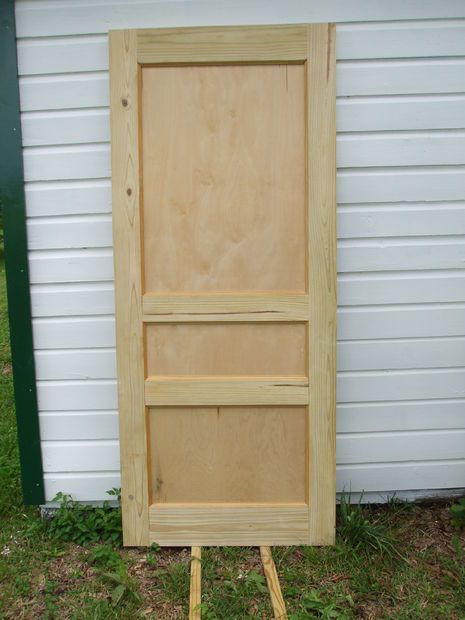 This is my first instructable and my first try at building my own door. Please be light on me as I know I make mistakes. I do think the finished product turned out great.Materials used were3 - 2X6 X 8 foot1 - 2X8 X 8 foot (this could be 4 foot)1 - 2X2 plywood ( decide thickness by tools and technique used, more later )1 - 2X4 plywood ( same note as above )Screws, I used 4 inch 1 length of dowell ( size decided later )Door hardware ( lockset and hinges )Finish of choiceTools requiredTable saw ... Making A Door How To Build, Diy Decorative Door, Diy 3 Panel Door, Diy 5 Panel Door, Diy Wood Doors Interior, Diy Door Build, Build Your Own Door, Diy Solid Wood Door, Build Door Diy