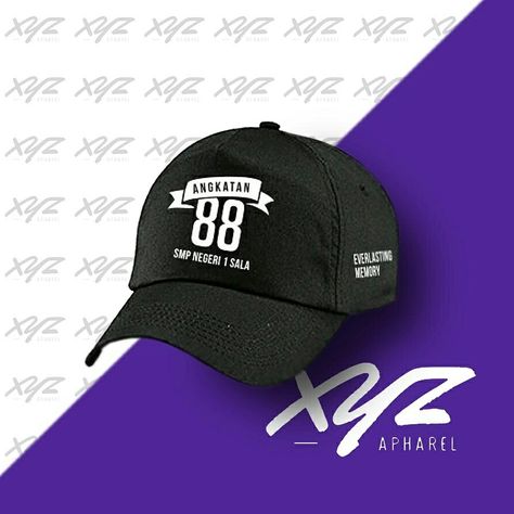 Custom desain topi. order 0813-9888-5692 [ www.xyzapharel.wordpress.com ] Trucker Hat, Baseball Hats, Wordpress, Art Design, Layout, Baseball, Hats, Design, Art