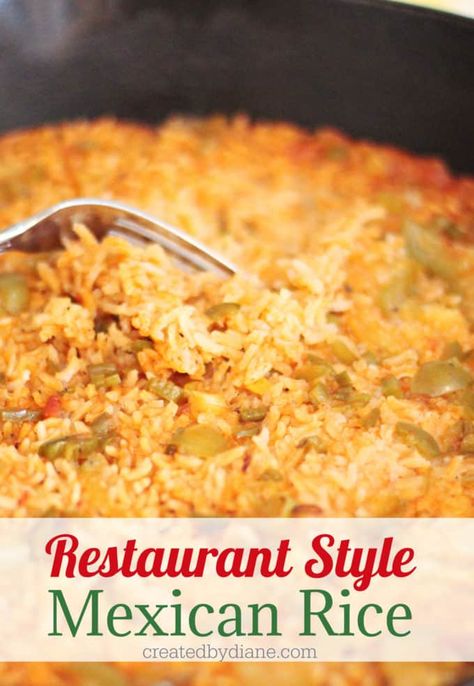 Restaurant Spanish Rice, Cheesy Spanish Rice, Mexican Rice Recipe Restaurant Style, Authentic Mexican Rice Recipe, Barrio Tacos, Restaurant Style Mexican Rice, Mexican Fried Rice, Mexican Sauces, Pilsbury Recipes