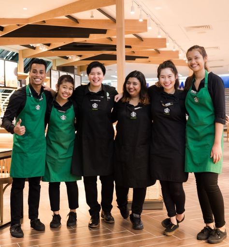 Sanxing Maxim`s Caterers Starbucks | Sanxing Dairy Farm Starbucks | Sanxing Dairy Farm - Maxim`s Caterers Starbucks Retail Worker Outfit, Retail Uniform, Worker Uniform, Retail Worker, Worker Safety, Dairy Farm, Dairy Farms, You Dream, Dress To Impress