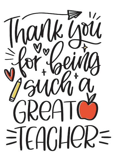 Printable Thank You Cards Great Teacher Happy Teachers Day Card, Teacher Encouragement, Teacher Appreciation Quotes, Message For Teacher, Teacher Appreciation Gifts Diy, Teachers Day Card, Teacher Appreciation Printables, Teacher Appreciation Cards, Teacher Thank You Cards