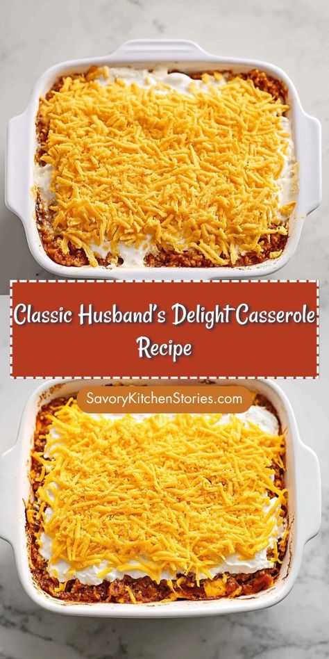 Looking for a comforting meal that brings everyone to the table? This Classic Husband’s Delight Casserole Recipe is packed with flavor and hearty ground beef, making it a family favorite. Don’t forget to save this delicious ground beef recipe for your weeknight dinner inspiration! Easy Casserole Recipes Ground Beef, Beef Stew Casserole Recipes, Main Dishes With Hamburger, Easy Dishes With Ground Beef, Beef Casseroles Ground, Easy Casserole Dishes With Ground Beef, Steak Casserole Recipes For Dinner, Best Ground Beef Casserole Recipes, Quick Meals For Dinner Easy Ground Beef Casserole Recipes