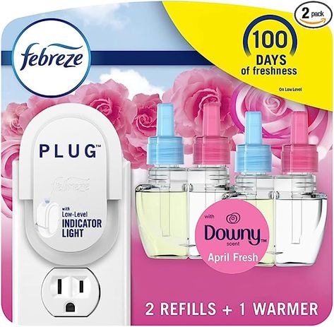 Plug In Air Fresheners, Downy April Fresh, Fabric Refresher, Air Freshener Refill, Home Air Fresheners, Oil Warmer, Room Smells, Odor Eliminator, Scented Oils