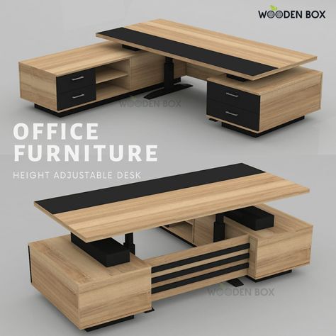 Leading Office Furniture Manufacture & Supplier in Dubai and Custom-Made Office Furniture | Online Office Furniture Dubai Table Design Ideas Office, Custom Office Desk Ideas, Office Tables Ideas, Modern Office Table Design Furniture, Table Office Design, Modern Office Furniture Desk, Modern Office Desk Design, Office Table Design Modern, Bedside Table Decoration