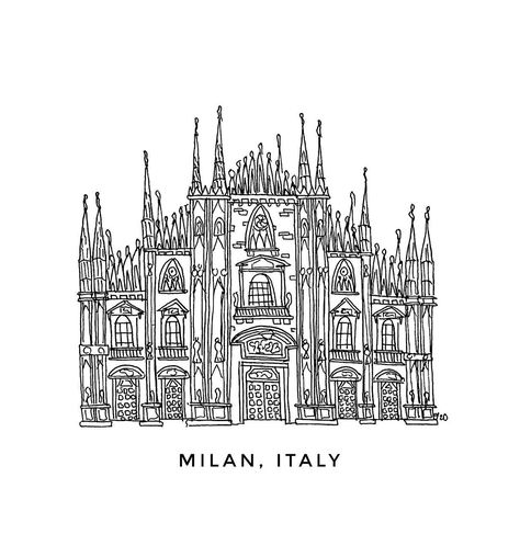 Milan Duomo, Duomo Milano, Instagram Italy, The Nativity, Saved Pins, St Mary, Milan Italy, My Thoughts, Pen Drawing