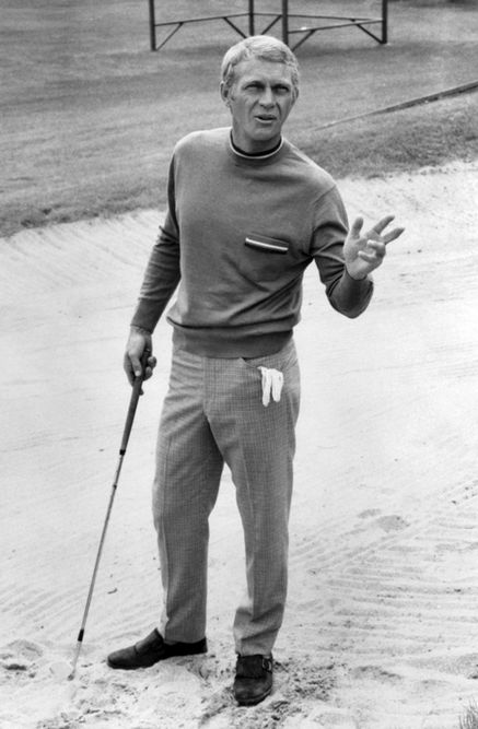 McQueen + golf. Steve Mcqueen Style, Steven Mcqueen, Crown Affair, Thomas Crown Affair, Golf Pictures, 2018 Style, Golf Stuff, Steve Mc, Golf Style