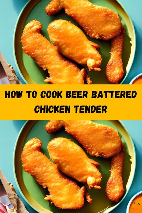 # How to Cook beer Battered Chicken Tender Deep Fried Chicken Batter, Beer Battered Chicken Tenders, Battered Chicken Tenders, Batter For Chicken Tenders, Beer Battered Chicken, Beer Batter Recipe, Beer Battered Fries, Battered Chicken, Fried Chicken Batter