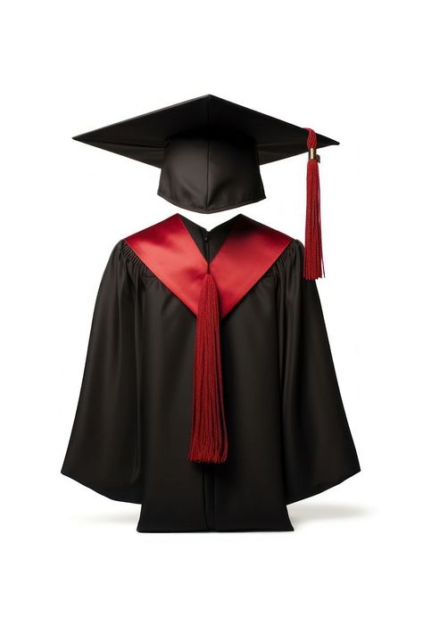 Graduation white background graduation gown intelligence.  | premium image by rawpixel.com Graduation Toga, Academic Regalia, Batman Cake Topper, Background Graduation, Batman Cake, Graduation Gown, Download Background, New Music, Comedians