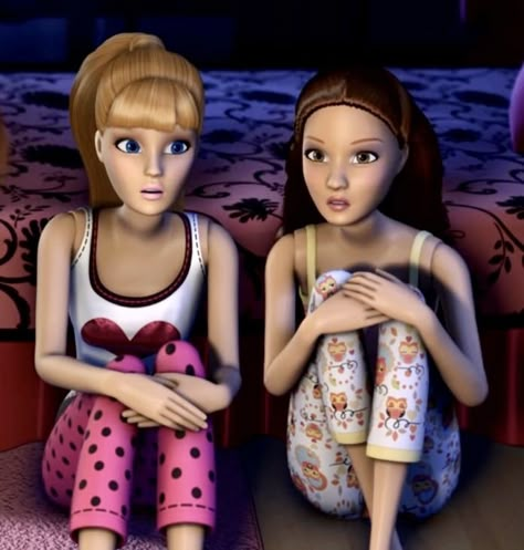 Barbie Life In The Dreamhouse, Life In The Dreamhouse, Famous Duos, Pijama Party, Barbie Funny, Best Friends Cartoon, Barbie Sisters, Anime Mobile, Friend Cartoon