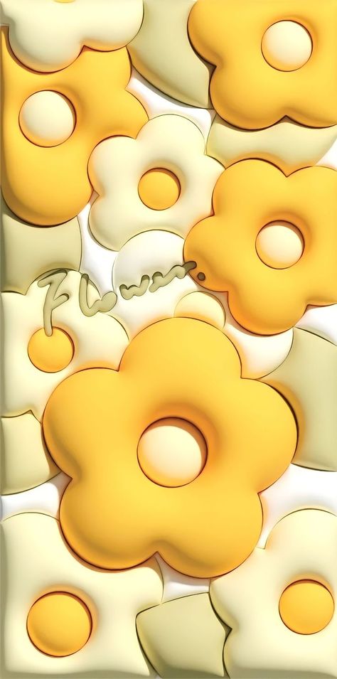 3d Yellow Wallpaper, Inflated Wallpapers, 3d Wallpaper Yellow, Bubble Wallpapers, 3d Wallpaper Background, Wallpaper Sanrio, 3d Wallpaper Cute, Yellow Aesthetic Pastel, Jelly Wallpaper