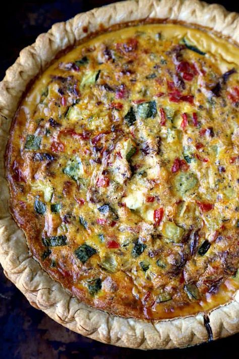 Vegetable Ricotta Pie Recipe Ricotta Pie Recipe, Ricotta Pie, Savory Pies Recipes, Vegetable Pie, Savory Pie, Quiche Recipes, Pie Recipe, Vegetable Dishes, Vegetarian Dishes