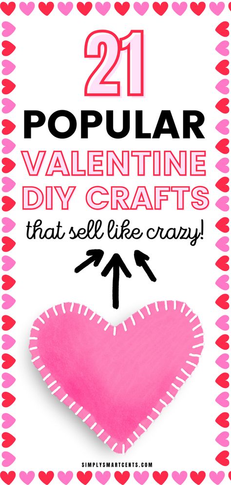 Monetize your passion this Valentine's Day by crafting easy DIY creations! Use budget-friendly supplies from Dollar Tree to craft and sell popular and creative gifts. Whether it's dazzling designs or bestselling items, these crafts are ideal for boosting your Etsy side hustle. Transform your hobby into income with these delightful and lovable creations! Valentines Day Crafts To Sell, Valentine Crafts To Sell, Valentine Crafts For Adults, Adult Activities, Christmas Crafts To Make And Sell, Valentine Wreath Diy, Wooden Christmas Crafts, Love You To Pieces, Valentine's Day Gift Ideas