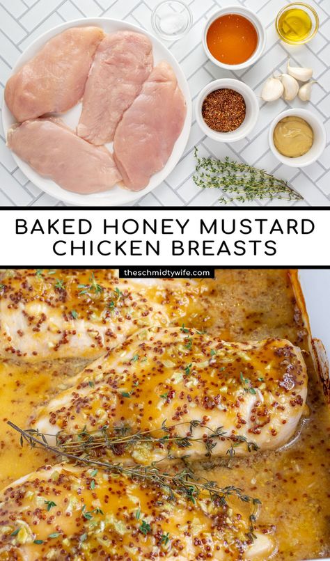 Baked Honey Dijon Chicken, Chicken Honey Mustard, Mustard Sauce For Chicken, Honey Mustard Chicken Marinade, Honey Chicken Breast, Mustard Marinade For Chicken, Honey Mustard Chicken Breast, Baked Honey Mustard Chicken, Mustard Chicken Breast