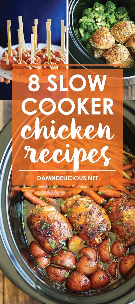 Damn Delicious Recipes, Hearty Meal, Chicken Dinners, Chicken Slow Cooker Recipes, Crock Pot Slow Cooker, Crock Pot Cooking, Chicken Crockpot Recipes, Full Meal Recipes, Slow Cooker Chicken