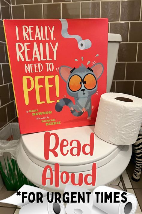 This story is for every kid who's ever REALLY REALLY needed to pee when there’s no bathroom in sight! With a clear and operatically urgent message about the importance of using the potty BEFORE leaving home, this hysterical tale will be #1 with kids! (See what we did there?) ;-) The vividly bold pages are populated with funny forest animals, perfect rhyme schemes and a surprise ending. #ChildrensBook #ReadAloud #PottyTraining I Need To Pee, Potty Humor, Need To Pee, Fart Jokes, Rhyme Scheme, To Pee, Read Aloud Books, Leaving Home, Book For Kids