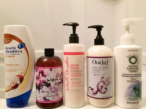 I Used Cleansing Conditioners Instead Of Shampoo For Two Weeks—This Is What Happened To My Hair Wash Routine, Shower Tips, Prevent Pimples, Carols Daughter Products, Cleansing Conditioner, Good Shampoo And Conditioner, Hair Milk, Herbal Essences, Curly Girl Method