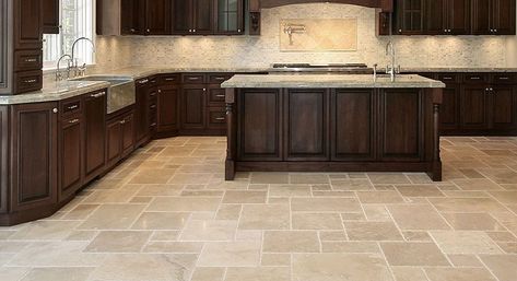 best kitchen tile flooring pics | Five Types of Kitchen Tiles You Should Consider Types Of Kitchen Flooring, Kitchen Floor Tile Design, Best Flooring For Kitchen, Vinyl Flooring Kitchen, Kitchen Floor Tiles Ideas, Kitchen Vinyl, Tile Layout, Decor Ikea, Floor Tile Design