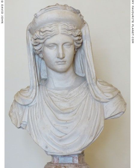 Marble bust of Demeter wearing a diadem and veil, Palazzo Altemps, Rome at My Favourite Planet Sacred Geometric Pattern, Goddess Of The Underworld, Roman Gods, Roman Sculpture, Greek Gods And Goddesses, Greek Mythology Art, Ancient Sculpture, Ancient Origins, Roman Mythology