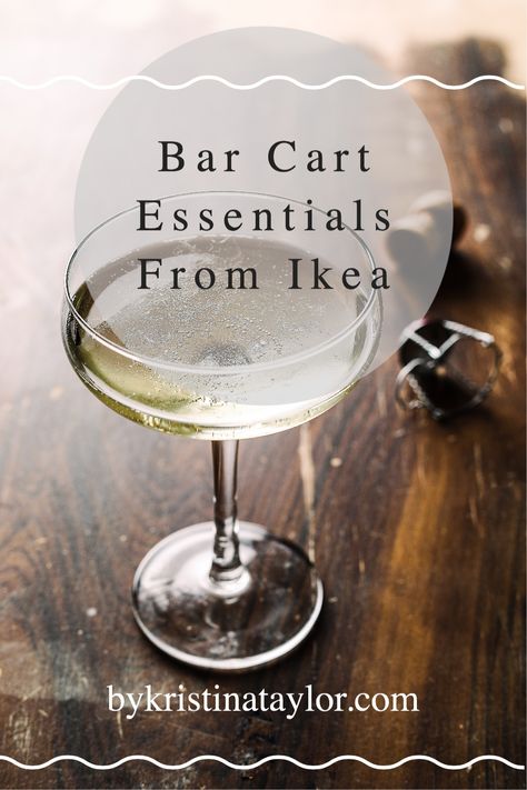 Must Have Bar Cart Essentials. Must Have Bar Essentials, Bar Cart Necessities, Bar Cart Ikea, Setting Up A Bar, Bar Cart Essentials, Dream Bars, Liquor Bar, Beverage Dispensers, Bar Essentials