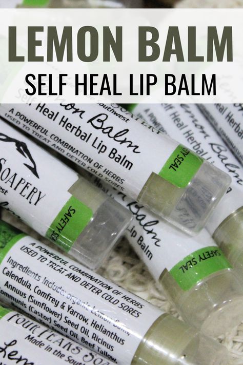 Cold Sore Lip, Herbal Lip Balm, Healing Lip Balm, Lip Balm Recipe, Herbal Oils, Balm Recipe, Herbal Soap, Cold Sores, Lip Balm Containers