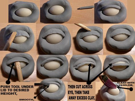 Sculpting Eyes, Diy Fimo, Stones Aesthetic, Sculpting Tutorials, Stones Garden, Sculpture Techniques, Sculpture Art Clay, ดินปั้น Polymer Clay, Sculptures Céramiques