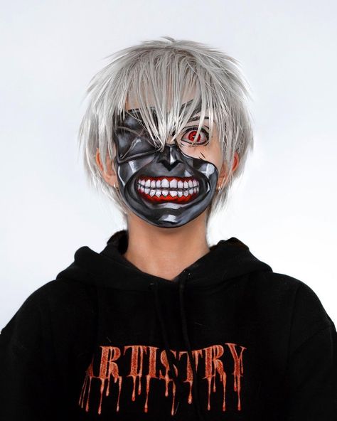 Tokyo Ghoul Makeup, Ghoul Makeup, Charlotte Roberts, Halloween Makeup Inspiration, Holiday Pins, Halloween 2022, Cosplay Characters, Fantasy Makeup, Halloween Looks