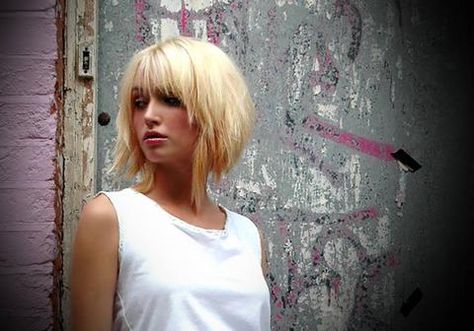 blonde short hair perms - Google Search Modern Bob Hairstyles, Cute Bob Hairstyles, Modern Bob, Asymmetrical Bob Haircuts, Stacked Bob Hairstyles, Medium Hair Styles For Women, Bobs For Thin Hair, Choppy Bob, Choppy Bob Hairstyles