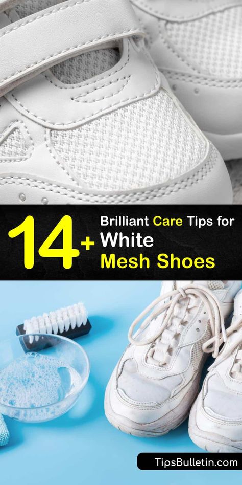 How To Clean Your Shoes Nike, Cleaning White Shoes With Baking Soda, How To Get Stains Out Of White Shoes, Cleaning Shoes With Baking Soda, How To Get Tennis Shoes White Again, How To Whiten Tennis Shoes, How To Clean White Nikes, Sneaker Cleaning Hacks, How To Clean White Mesh Shoes