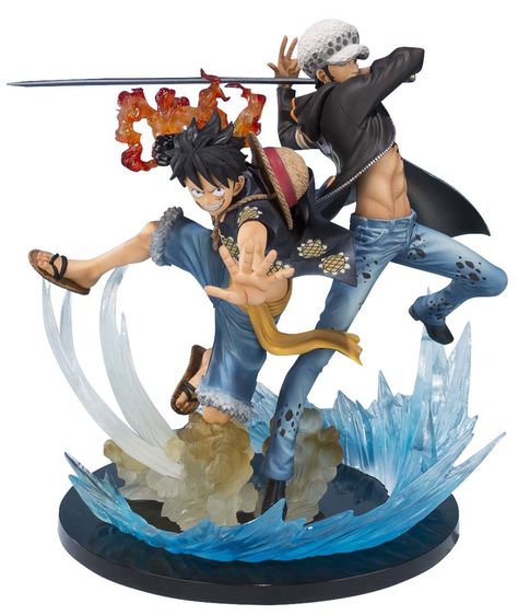 Bandai Tamashii Nations Monkey D Luffy & Trafalgar Law 5th Anniversary Edition "One Piece" Action Figure Action Figure One Piece, One Piece Figure, Anime Collectibles, Trafalgar Law, Anime Figurines, 5th Anniversary, Anime Merchandise, One Piece Luffy, Action Figures Collection