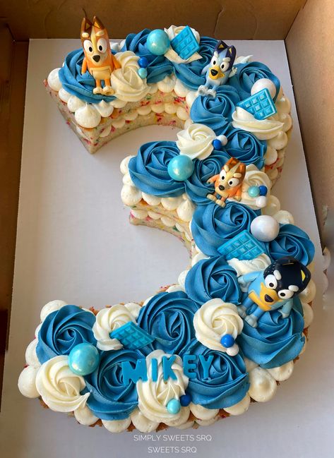 Number 3 Birthday Cake, Number 3 Cake, 3 Birthday Cake, Birthday Cake Designs, 3 Cake, Best Cupcakes, Second Birthday Ideas, 3rd Birthday Cakes, 2nd Birthday Party Themes