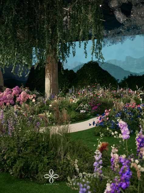 Futuristic Garden, Spring Wedding Photos, Landscape Design Drawings, Luxury Landscaping, Wedding Stage Design, Cambodia Wedding, Wedding Backdrop Design, Garden Of Earthly Delights, Wedding Backdrop Decorations