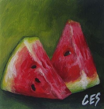 Watermelon Art Painting, Watermelon Painting, Soft Pastels Drawing, Watermelon Art, Soft Pastel Art, Oil Pastels Painting, Fruits Drawing, Oil Painting Inspiration, Oil Pastel Paintings