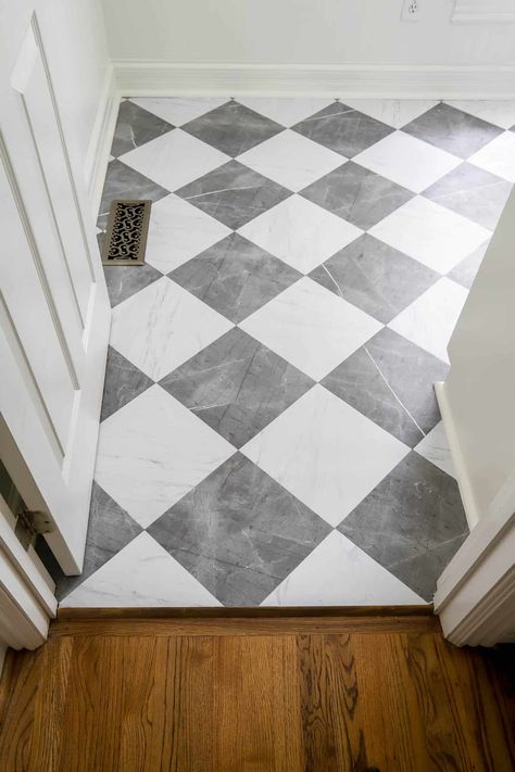 Checkered Tile, Laundry Room Tile, Painting Tile Floors, Cheap Flooring, Laundry Room Flooring, Peel And Stick Floor, Vinyl Floor Tiles, Room Tiles, Up House